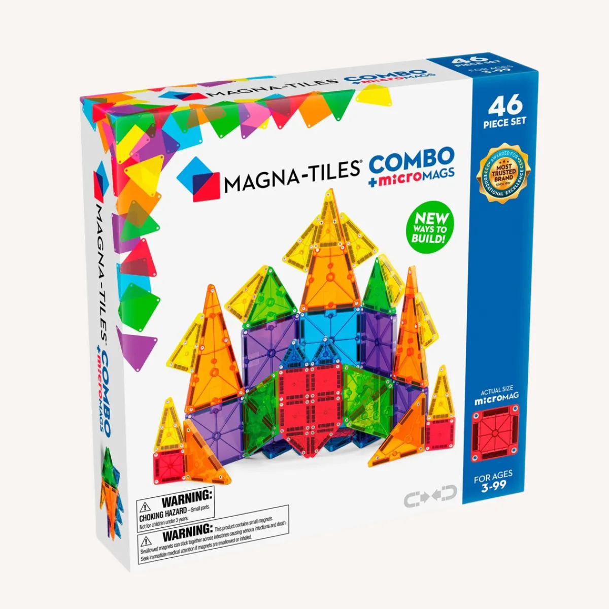 Magna-Tiles Ruimtelijk Inzicht | Motoriek*Combo 46-Piece set