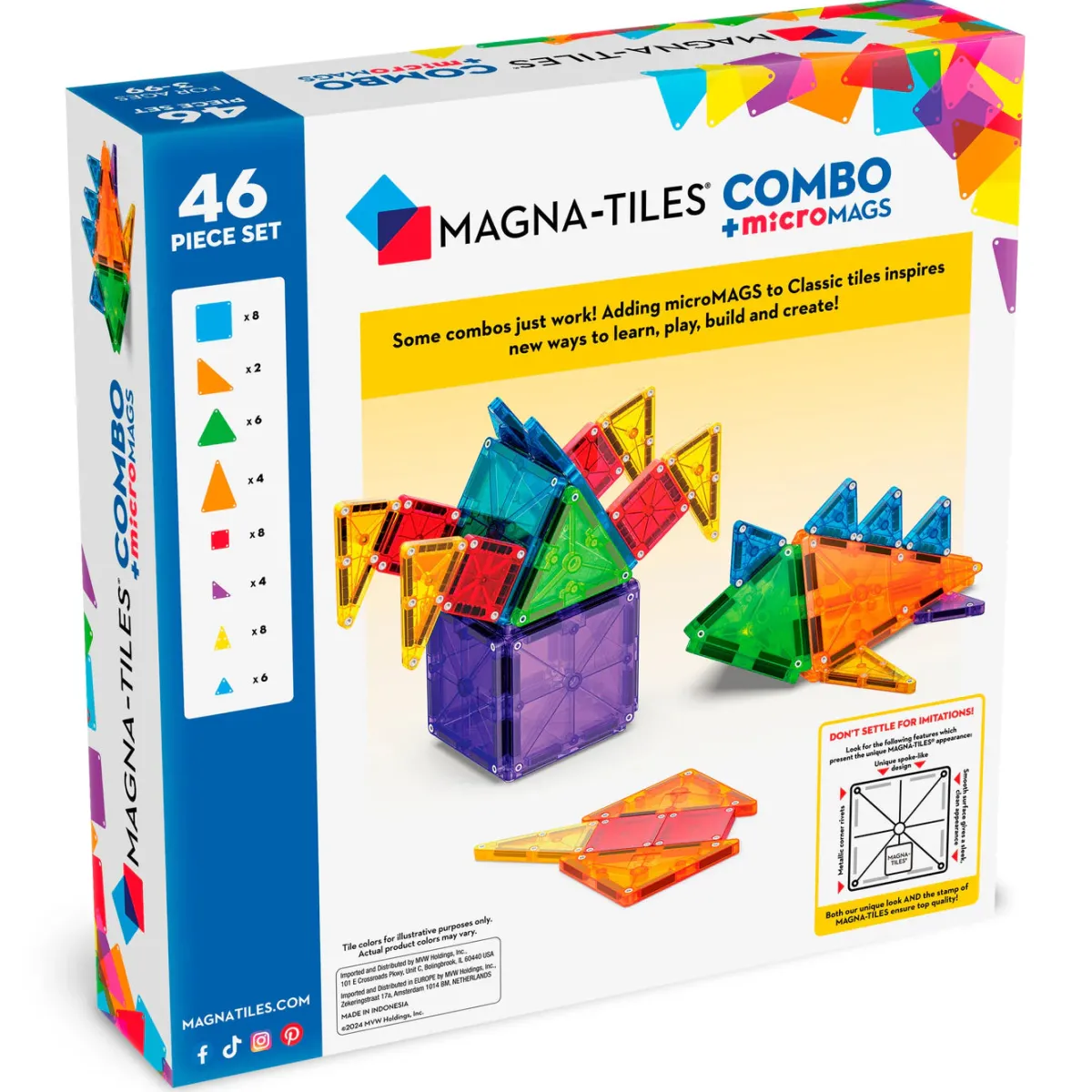 combo_piece_set_4.webp Magna-Tiles Ruimtelijk Inzicht | Motoriek*Combo 46-Piece set