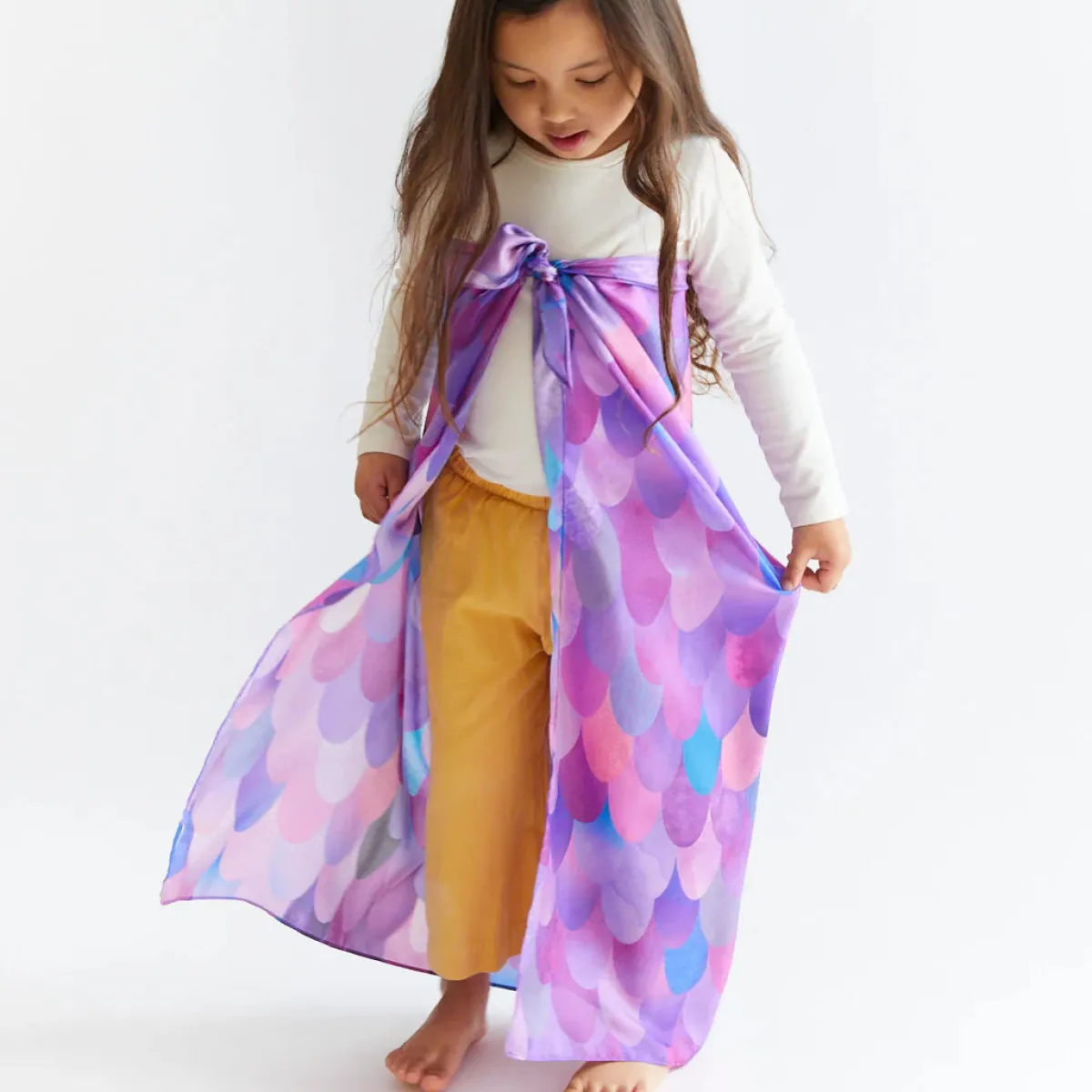 dinosauraus_oren_hoofdban_2-1.webp Sarah's Silks Creativiteit & Fantasie | 3 Tot 4 Jaar*Dinosauraus oren hoofdband - paars