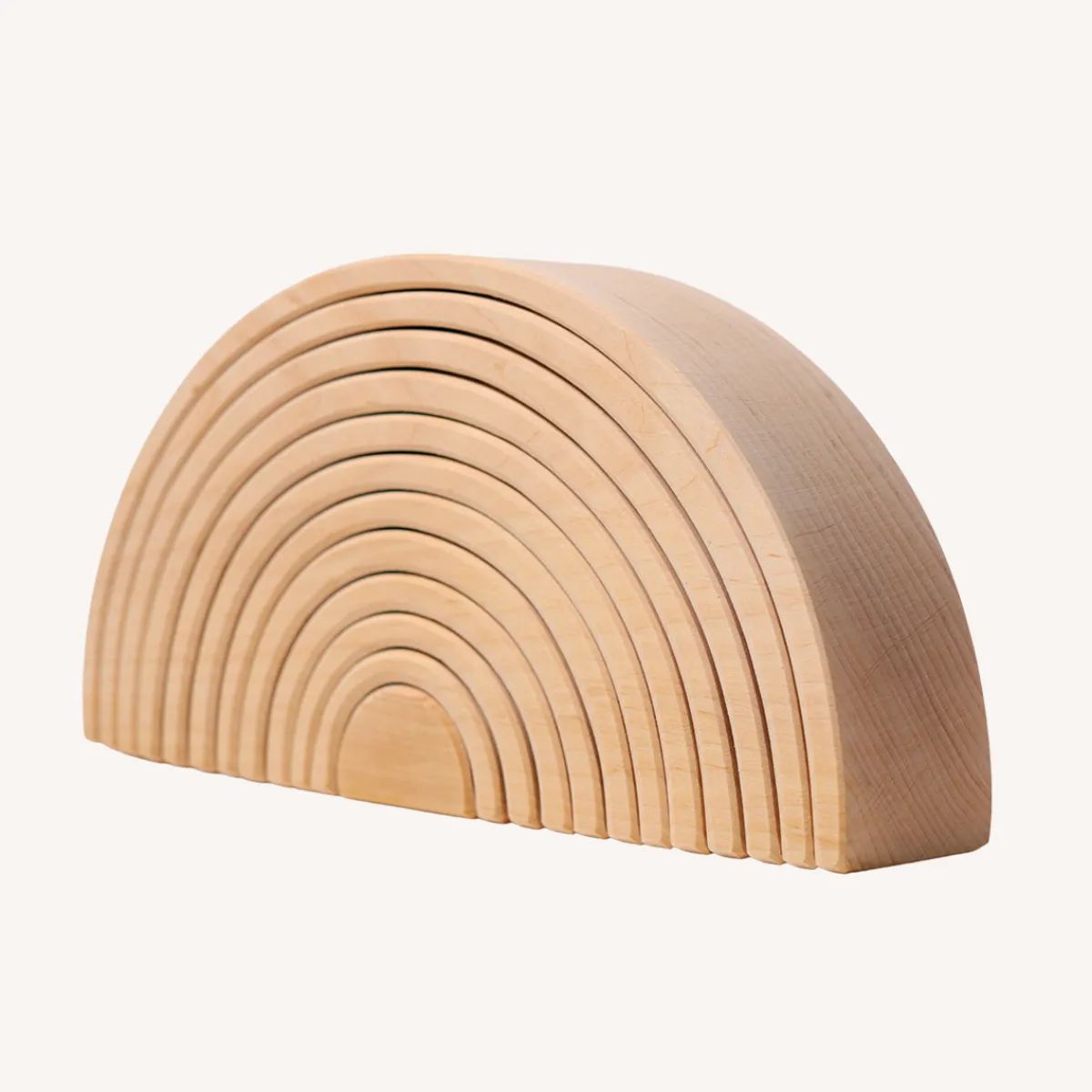 Grimm's Motoriek | Creativiteit & Fantasie*Grote Houten Regenboog - Naturel