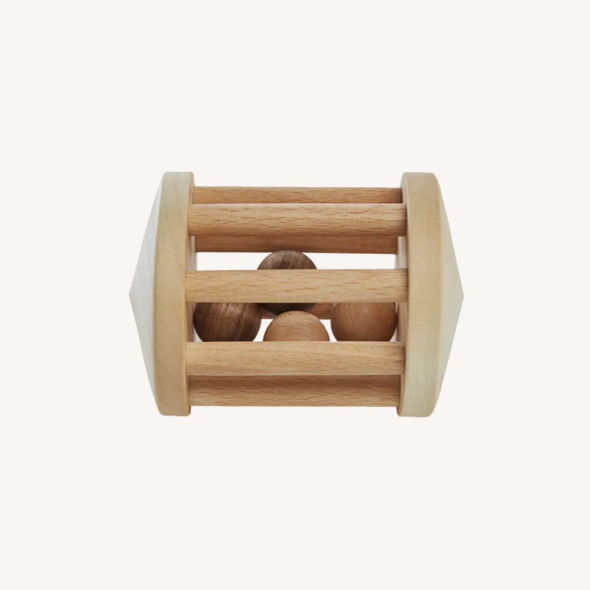 Wooden Story Zintuigen | Motoriek*Houten rammelaar - Turtle Dove