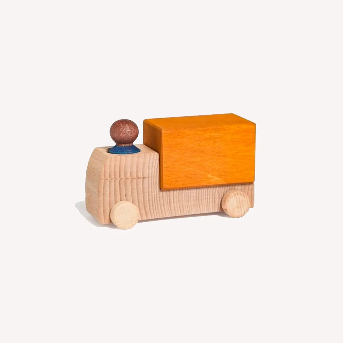 Lubulona Ruimtelijk Inzicht | Creativiteit & Fantasie*Houten vrachtwagen - oker