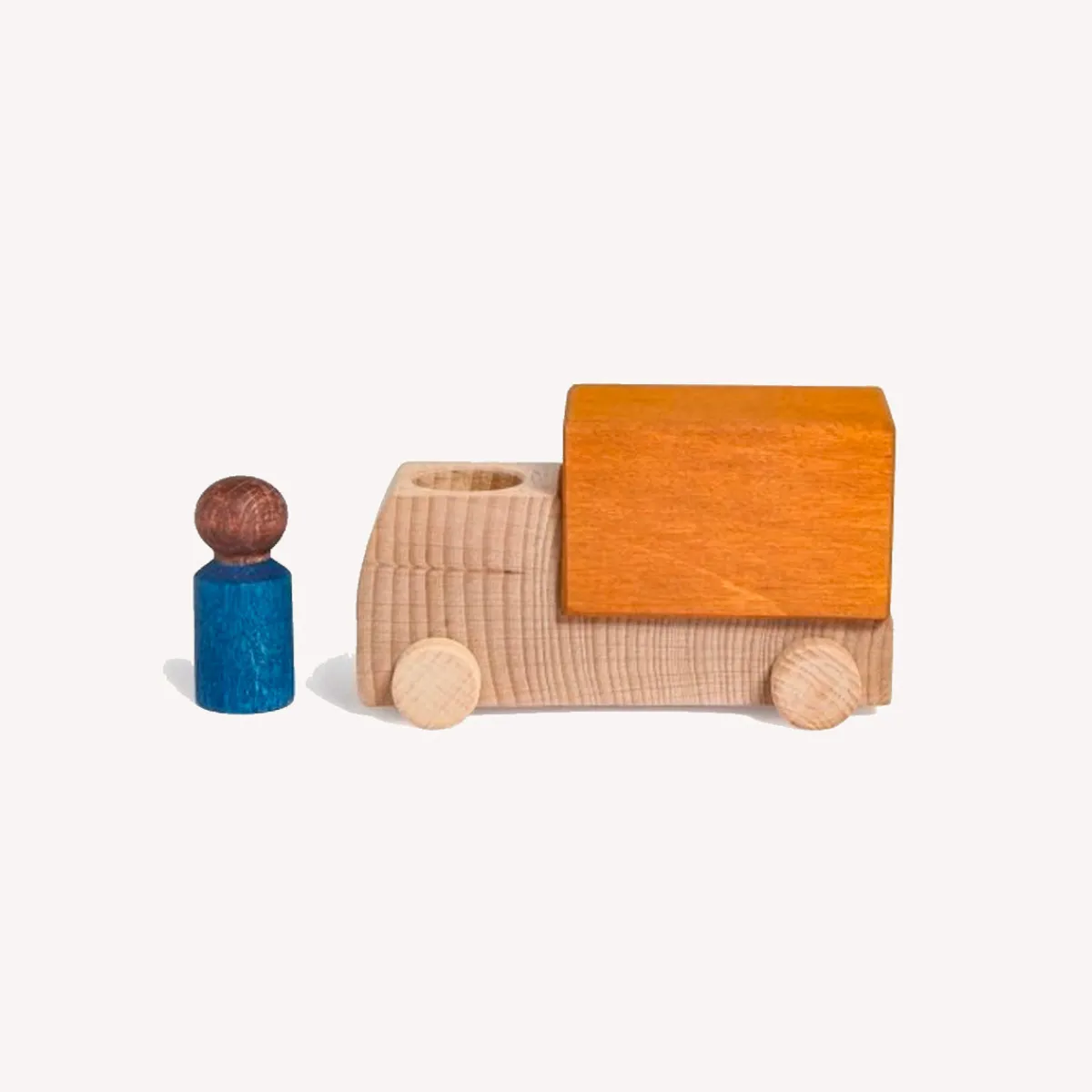 Lubulona Ruimtelijk Inzicht | Creativiteit & Fantasie*Houten vrachtwagen - oker