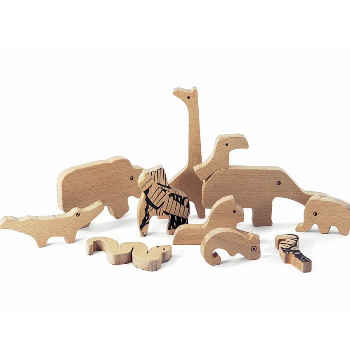Bajo Ruimtelijk Inzicht | Motoriek*Jungle dierenset puzzel