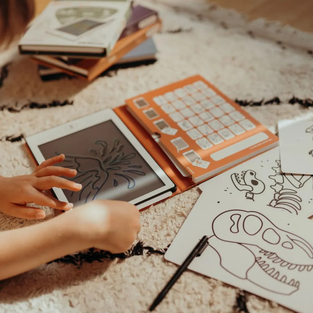 Kidywolf Taal & Communicatie | Creativiteit & Fantasie*Kidydraw mini tekenbord - Dinosaurussen