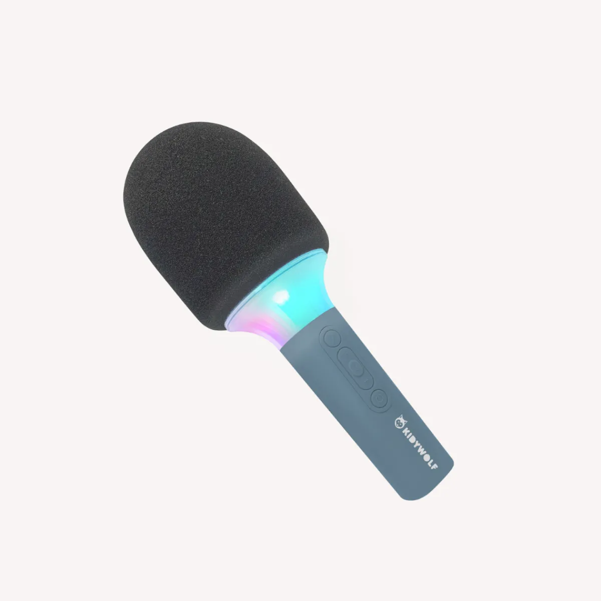 Kidywolf Zintuigen | Taal & Communicatie*Kidymic bluetooth LED microfoon - blauw