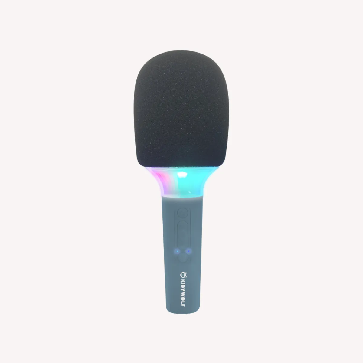 kidymic_bluetooth_led_mic_6-1.webp Kidywolf Zintuigen | Taal & Communicatie*Kidymic bluetooth LED microfoon - blauw