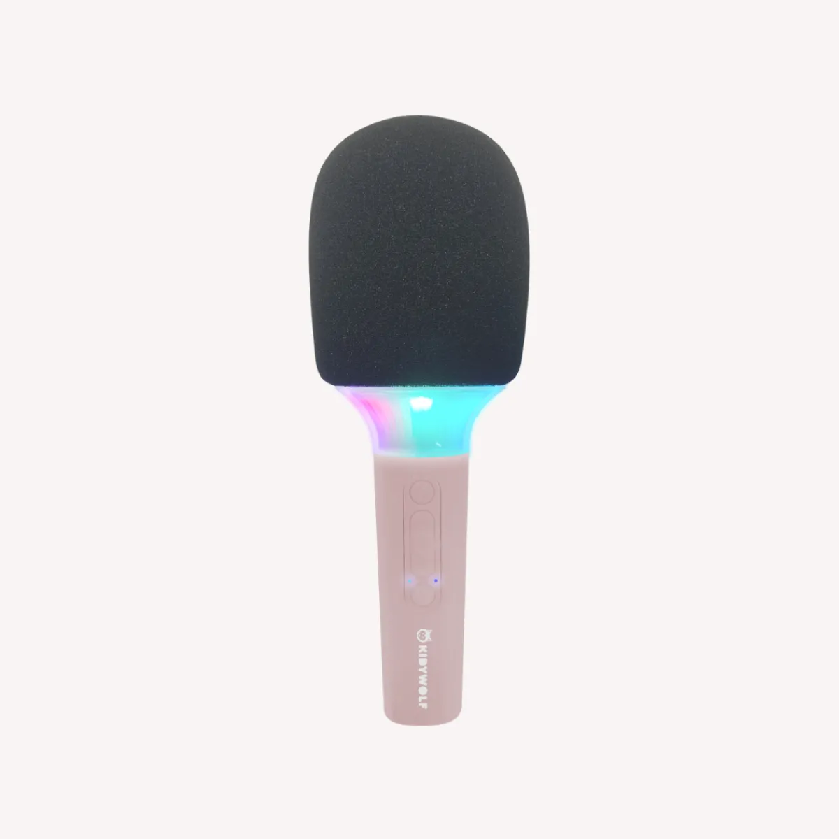 kidymic_bluetooth_led_mic_6.webp Kidywolf Zintuigen | Taal & Communicatie*Kidymic bluetooth LED microfoon - roze