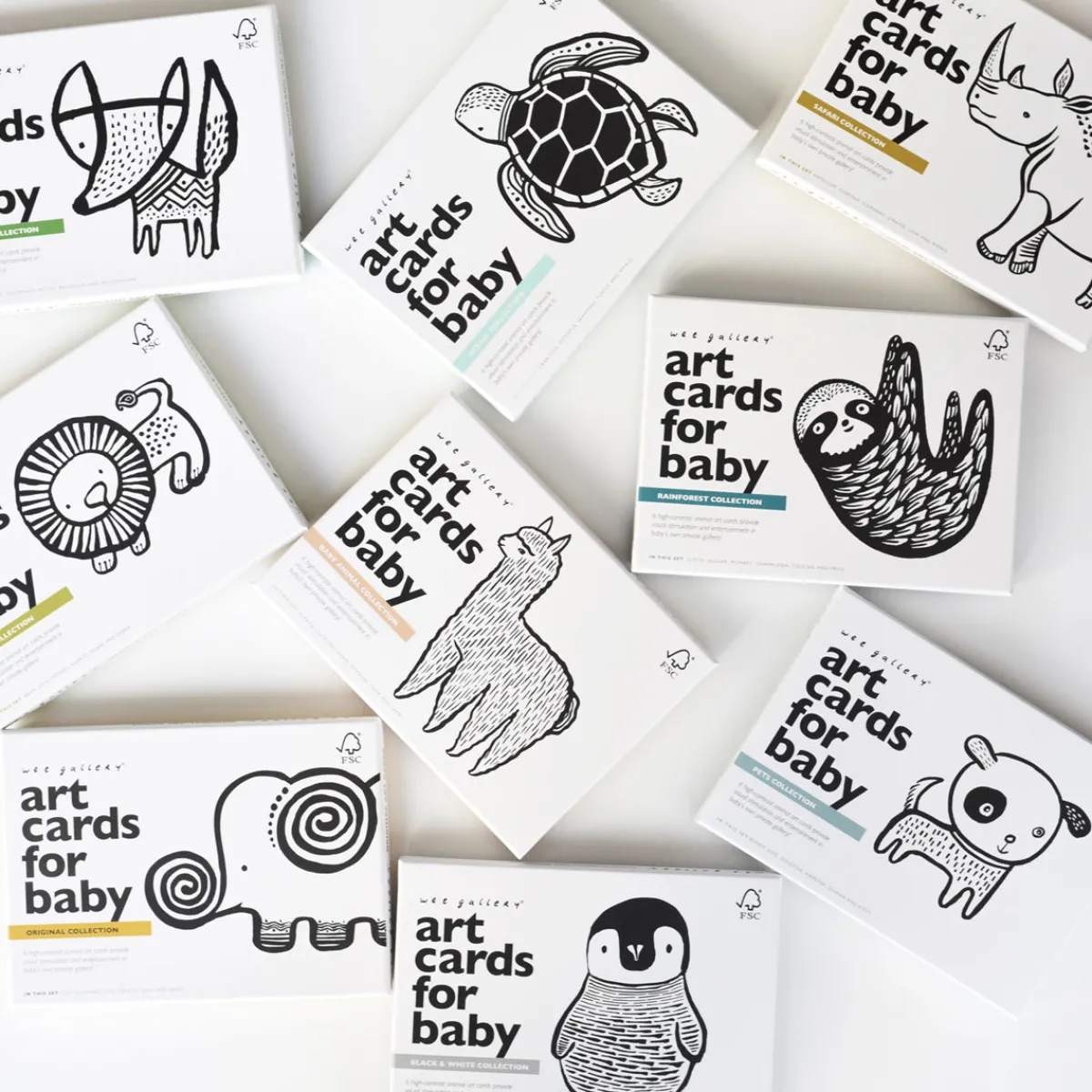 kijkkaarten_art_cards_bab_4.webp Wee Gallery Zintuigen | Concentratie & Geheugen*Kijkkaarten Art Cards Baby dieren