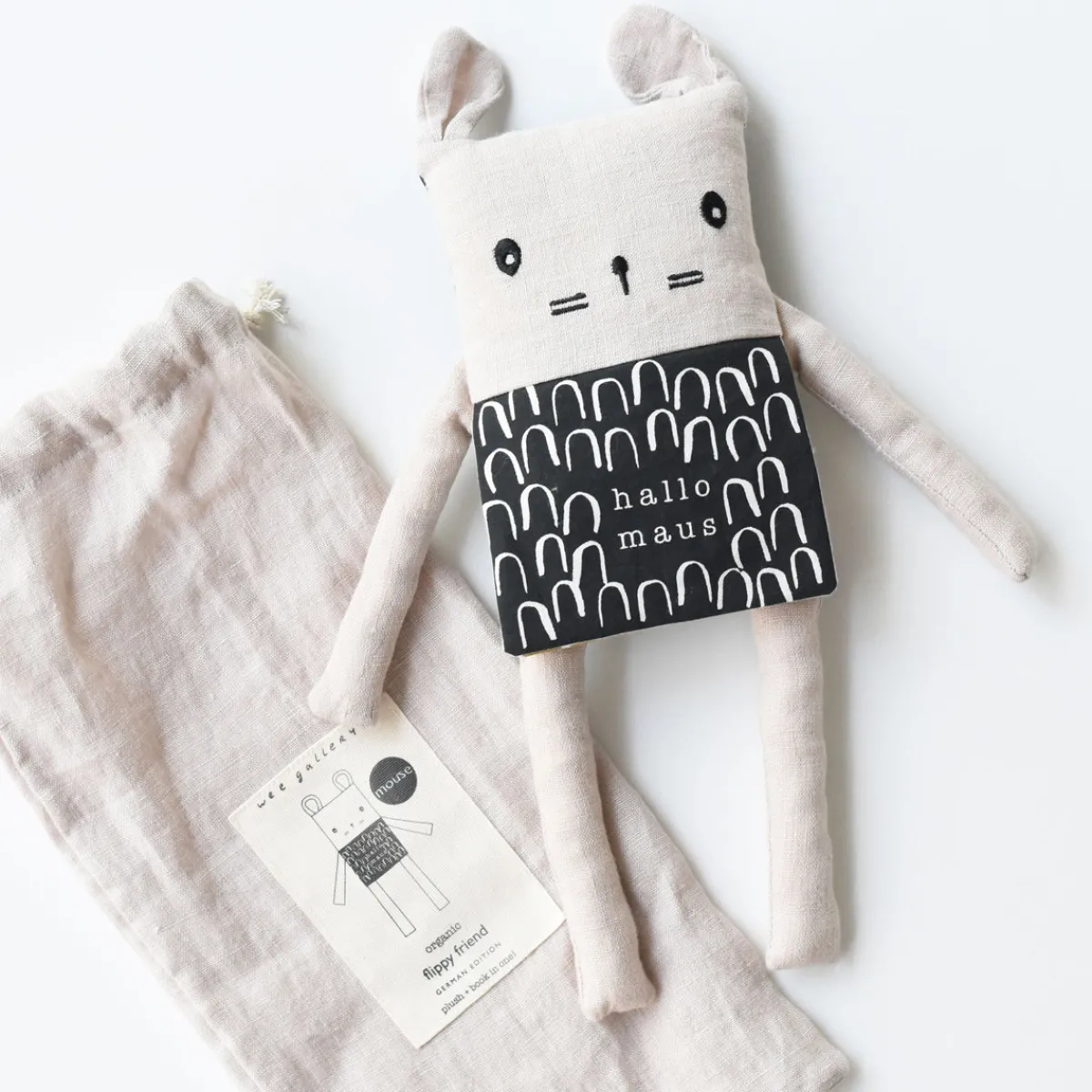 Wee Gallery Zintuigen | Emoties & Sociaal Gedrag*Knuffel Muis - Flippy Friend