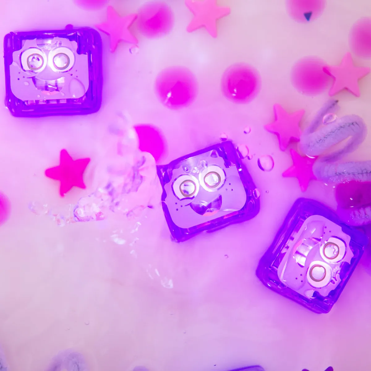 Glo Pals Zintuigen | 5 Jaar*Lichtgevende blokjes - Lumi - paars