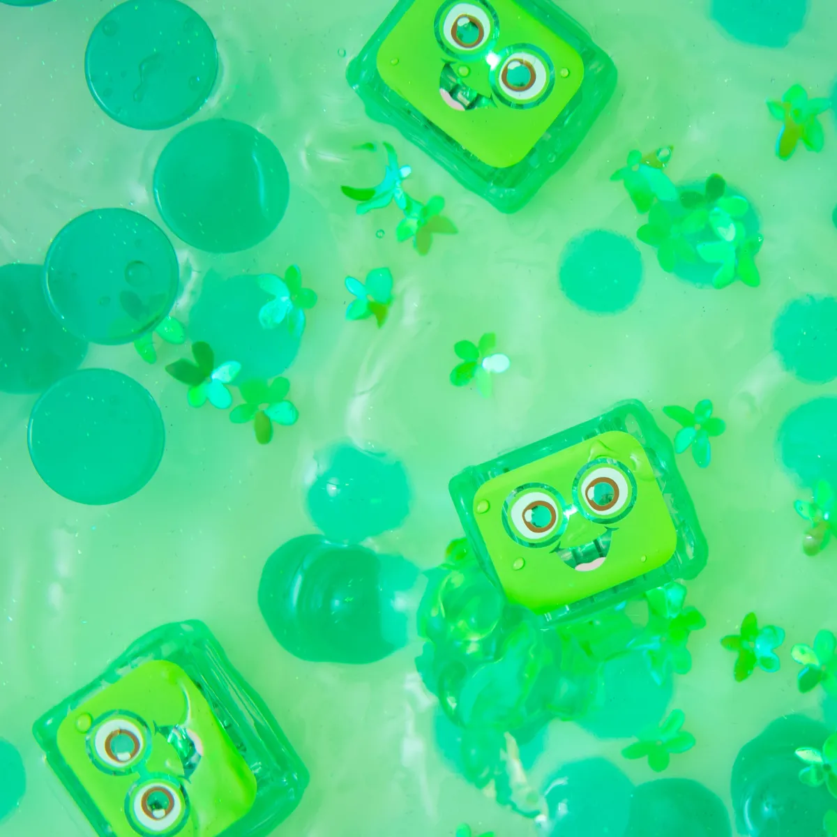 Glo Pals Zintuigen | 5 Jaar*Lichtgevende blokjes - Pippa - groen