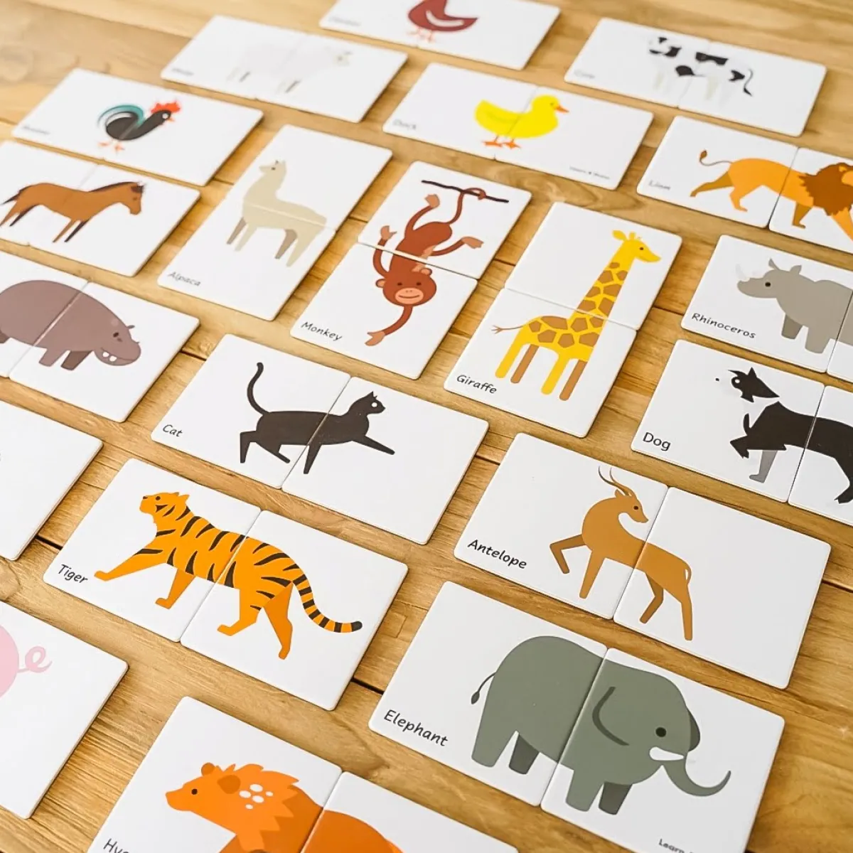 magnetische_tegel_toppers_6-1.webp Learn and grow toys Ruimtelijk Inzicht | Motoriek*Magnetische tegel toppers - dieren duo puzzel