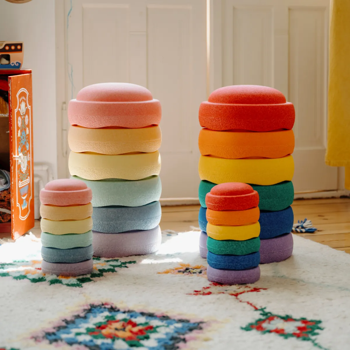 Stapelstein Motoriek | Creativiteit & Fantasie*Original mini rainbow classic - 6