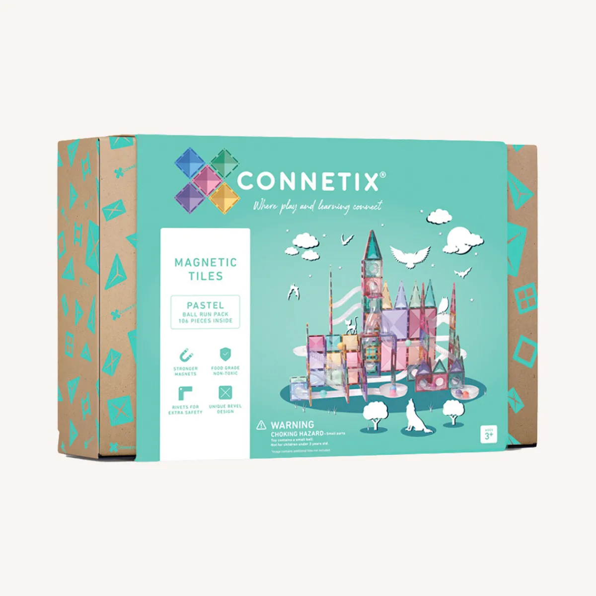 Connetix Ruimtelijk Inzicht | Motoriek*Pastel Ball Run Pack 106-delig
