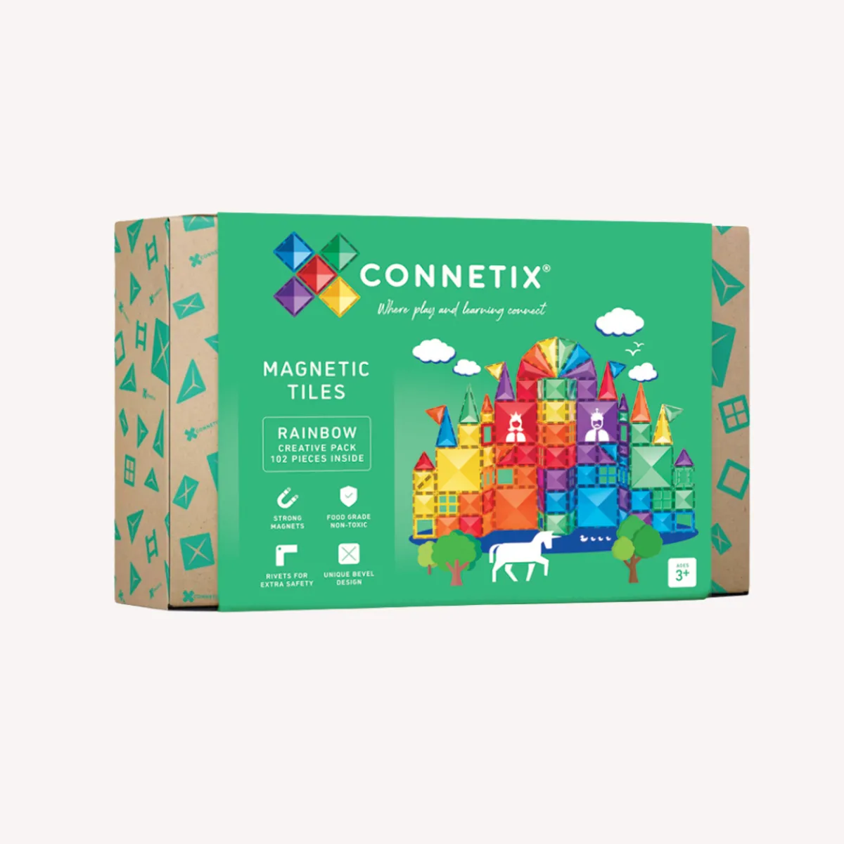Connetix Motoriek | Creativiteit & Fantasie*Rainbow Creative Pack 102-delig