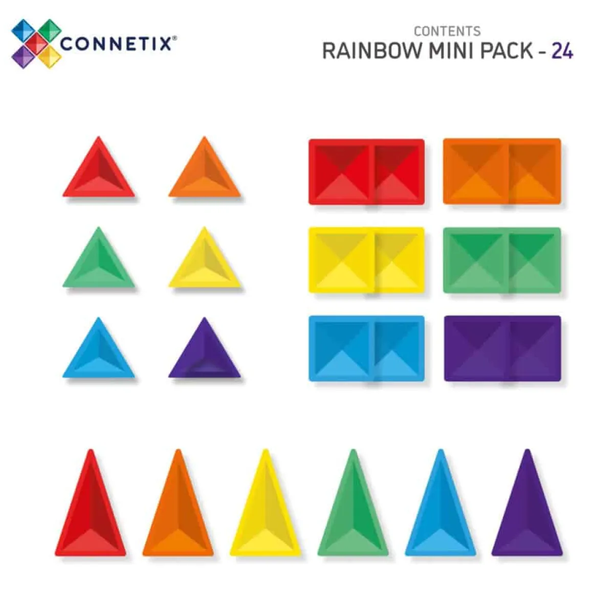 rainbow_mini_pack_delig_5.webp Connetix Ruimtelijk Inzicht | Motoriek*Rainbow Mini Pack 24-delig