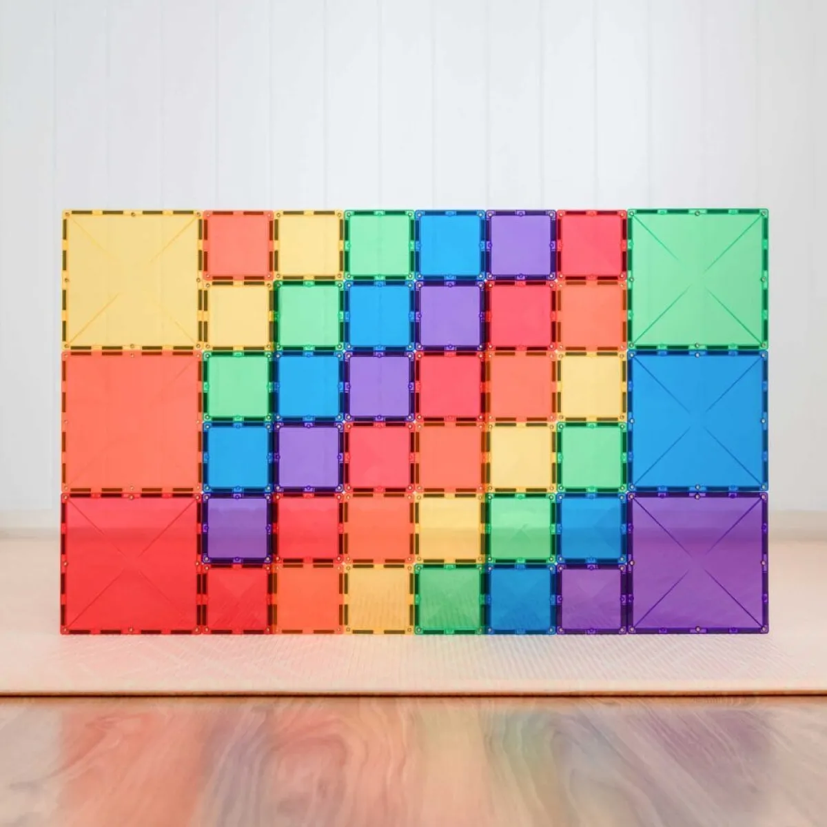 rainbow_square_pack_delig_5.webp Connetix Ruimtelijk Inzicht | Creativiteit & Fantasie*Rainbow Square Pack 42-delig