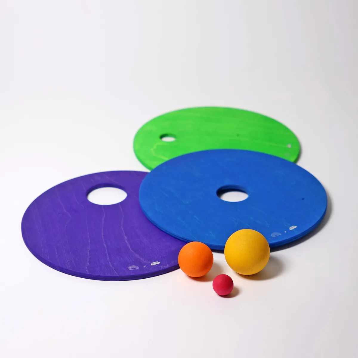 rolling_discs_cool_rainbo_2.webp Grimm's x Stapelstein Ruimtelijk Inzicht | Motoriek*Rolling Discs Cool Rainbow