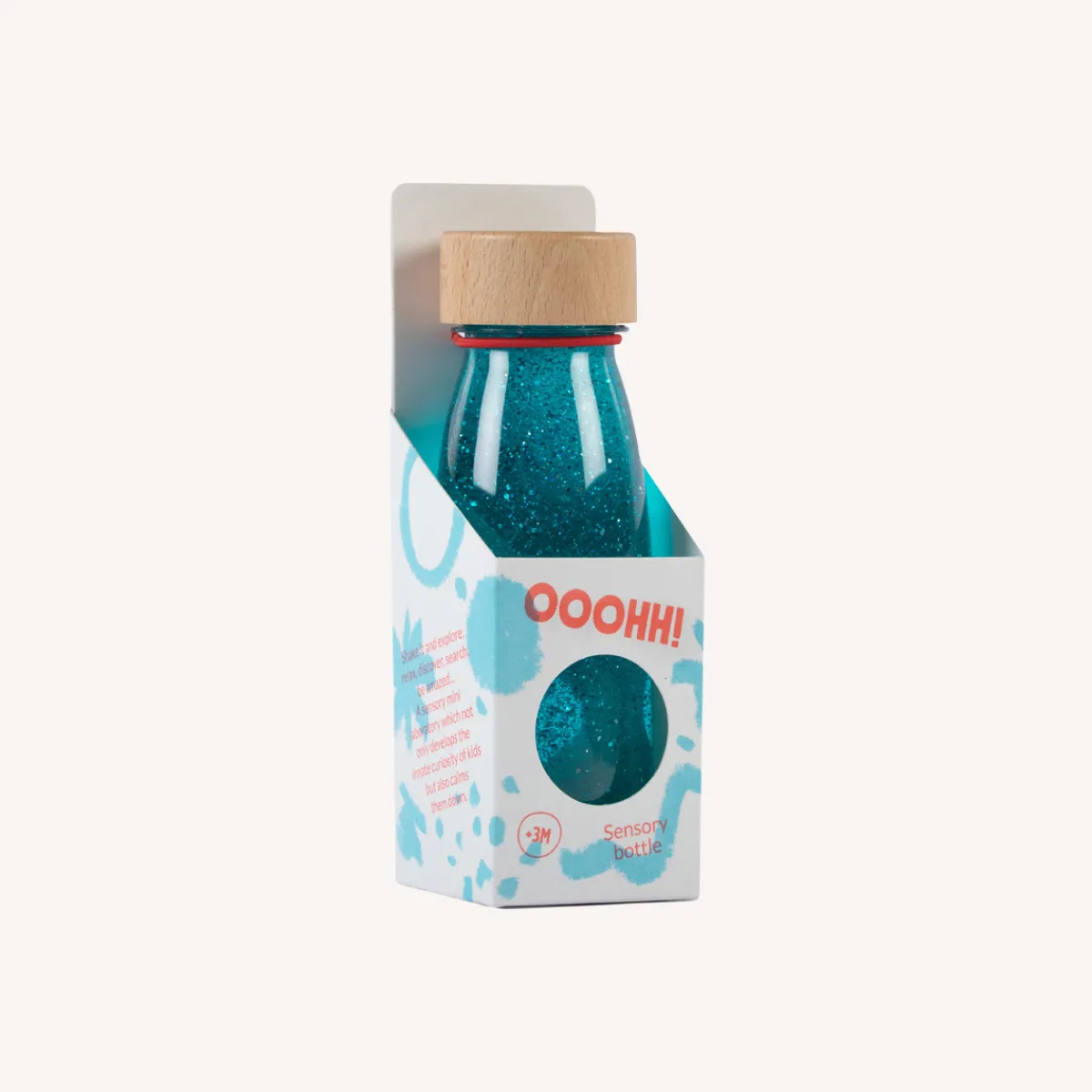 Petit Boum Zintuigen | Motoriek*Sensorische fles float - Turquoise