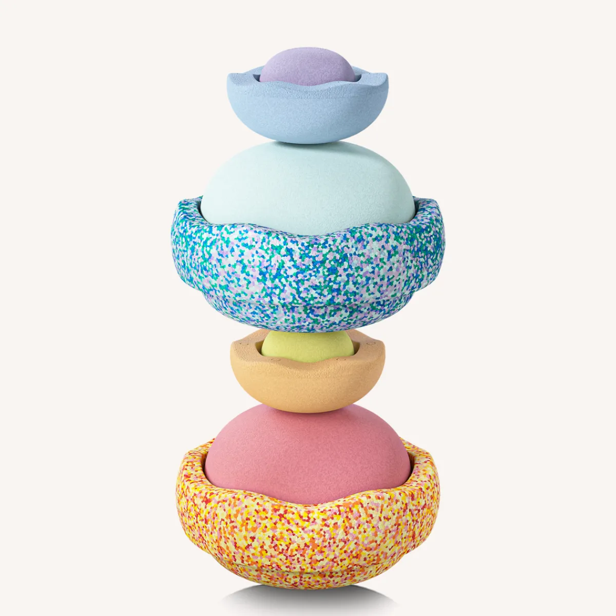 Stapelstein Motoriek | Creativiteit & Fantasie*Summer Special - Rainbow Set - pastel