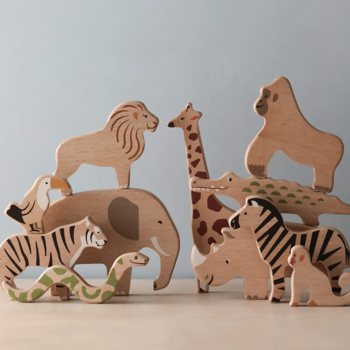 Bajo Creativiteit & Fantasie | Milieubewustzijn*Wilde dieren set - jungle